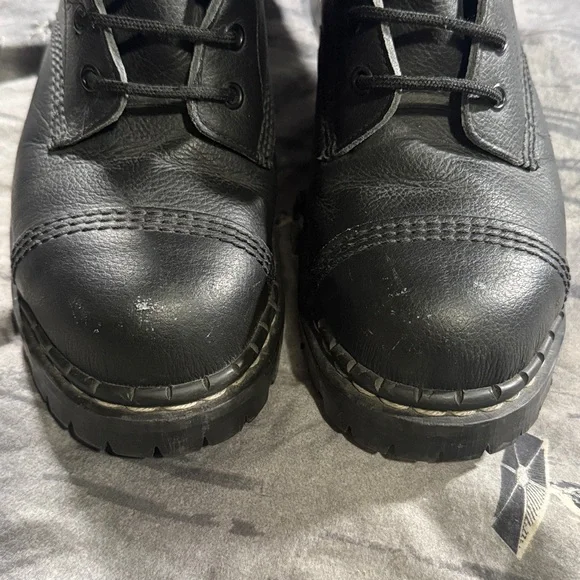GRIPFAST 10 EYE STEEL TOE MADE IN ENGLAND LEATHER BOOTS SZ UK 7 MENS 8 LADIES 9 - Picture 3 of 11